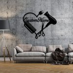 Enseigne en métal personnalisée pour salon de coiffure Barber Shop
