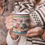 Tasse en céramique blanche personnalisée Long Distance Best Friends Friendship Cadeaux pour les amis