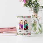 Personalised Best Friend Forever Never Apart White Ceramic Mug Women Long Distance Coffee Mug