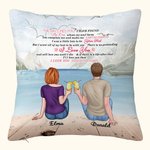 Personnalisé le couple je t'aime pour toujours et toujours jeter taie d'oreiller petit ami cadeaux canapé décor