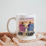 Personalized Couple Together Enjoy the View White Ceramic Mug Gift for Valentine's Day Coffee Mug