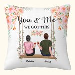 Personalised Lovers Couples Flower The Swing You and Me We Got This Cushion Throw Pillow Cover Lovers Gift Home Decoration