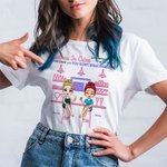 Partenaire personnalisé dans le crime Besties Girls Gang Bar Bistro Party T-shirt Friend Basic T-shirt unisexe