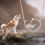 Personlig hjertehalskjede Hest Katt Hund Halskjede Gave til kjæledyrelsker