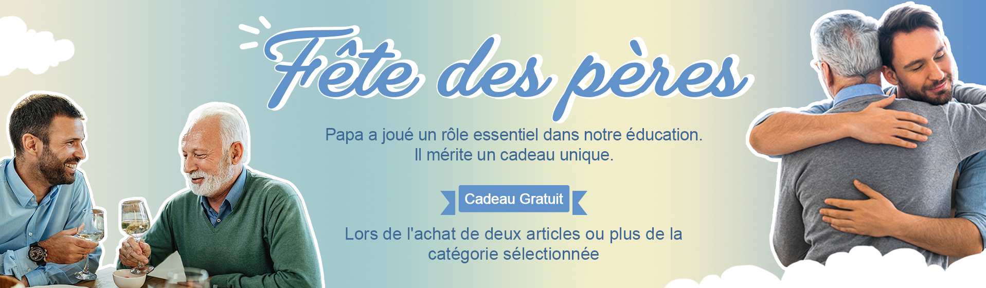 Ventes de cadeaux pour la fête des pères 2023, grandes offres et cadeaux gratuits