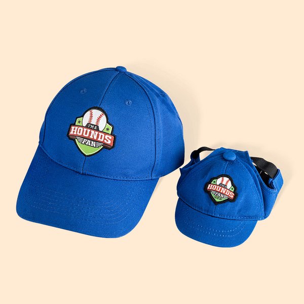 Personalized 2 Pieces Matching Pet and Owner Baseball Cap Sport Hats for Outdoor Sports Dog Dad and Dog Mom Gift