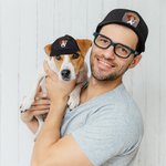 Casquettes de sport personnalisées à la mode pour chiens, parents et enfants, avec sangle ajustable et trous d'oreille