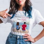 Personalized Couple Annoying Each Other for Many Years Still Love Seaside Cheer T-shirt Birthday Gift