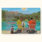 Personalized Couple Holiday Sea Summer You and Me Poster Ramlös målning Jul Födelsedag Väggkonsttryck