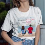 Personalized Couple Annoying Each Other for Many Years Still Love Seaside Cheer T-shirt Birthday Gift