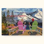 Personalized Couple Holiday I Love You Always Snow Mountain Poster Frameless Painting Christmas Valentine's Day Wall Art Print