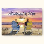 Personalised Couple Beach Holiday Vacation You and Me Poster Frameless Painting Valentine's Day Decorative Painting