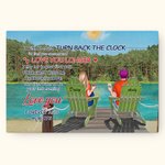 Personalized Couple Holiday Sea Summer You and Me Poster Frameless Painting Valentine's Day Birthday Wall Art Print