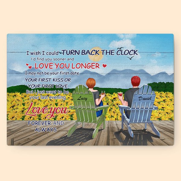 Personalizado Pareja Girasol Vacaciones Tú y Yo Tenemos Esto Póster Pintura Sin Marco Día de San Valentín Cumpleaños Impresión de Arte de Pared