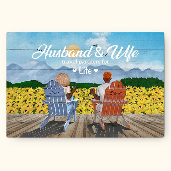 Personalized Couple Sunflower Vacation You and Me We Got This Poster Frameless Painting Valentine's Day Christmas Wall Art Print