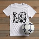 Personalized Baseball Basketball Soccer Volleyball Softball T-Shirt with Number and Name Gift for Sport Lover