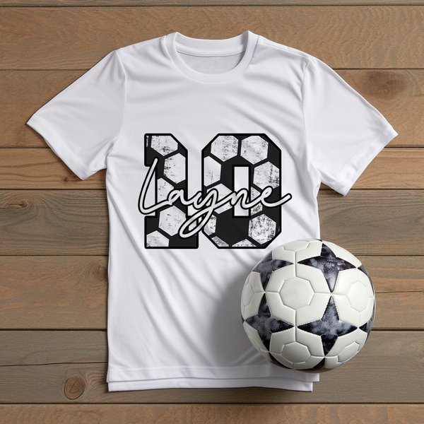 Personalised Baseball Basketball Soccer Volleyball Softball T-Shirt with Number and Name Gift for Sport Lover