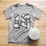 Personalized Baseball Basketball Soccer Volleyball Softball T-Shirt with Number and Name Gift for Sport Lover