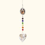 Personalized You Left Paw Print on My Heart Heart and Paw Print Sun Catcher Rainbow Bridge Pet Loss Gift