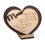 Personalized Puzzle Heart Decoration Wall Sign Gift for Mom