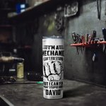 Personalised I'm a Mechanic Skinny Tumbler Mechanic Tools Design Tumbler Gift for Men Father's Day