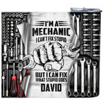 Personalised I'm a Mechanic Skinny Tumbler Mechanic Tools Design Tumbler Gift for Men Father's Day