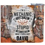 Personalised I'm a Mechanic Skinny Tumbler Mechanic Tools Design Tumbler Gift for Men Father's Day