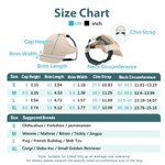 Casquettes de sport personnalisées à la mode pour chiens, parents et enfants, avec sangle ajustable et trous d'oreille