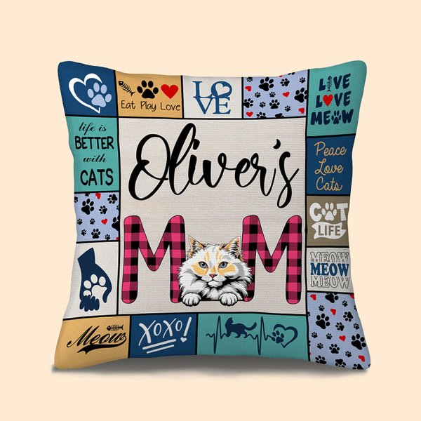 Gepersonaliseerd schattig Paw Life Is Better met katten liefde kussenhoes verjaardag slaapkamer decor