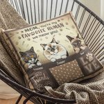 Gepersonaliseerd Kat Paw Doodle Beste Vriend Werpkussenhoes Verjaardagen Slaapkamer Decor Vaderdag Moederdag