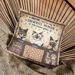 Gepersonaliseerd Kat Paw Doodle Beste Vriend Werpkussenhoes Verjaardagen Slaapkamer Decor Vaderdag Moederdag