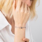 Bracelet personnalisé de projection de photos de coeurs avec texte d'amour en 100 langues Bijoux en zircon Cadeau d'anniversaire de Saint-Valentin pou