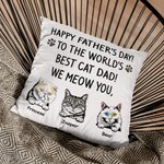 Coussin personnalisé pour la fête des pères, avec une housse de coussin Anniversaire pour le salon