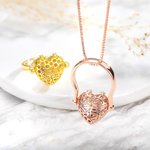 Personalizada Love Bee Honeycomb Foto Colgante Anillo Collar Regalo para Novia Mamá Miembro de la familia