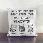 Coussin personnalisé pour la fête des pères, avec une housse de coussin Anniversaire pour le salon