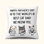 Coussin personnalisé pour la fête des pères, avec une housse de coussin Anniversaire pour le salon