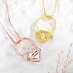 Personalizada Love Bee Honeycomb Foto Colgante Anillo Collar Regalo para Novia Mamá Miembro de la familia