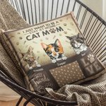 Personalized I Just Want To Be A Stay At Home Cat Mom Cat Dad  Throw Pillow Cover Birthday Gift