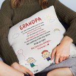 Gepersonaliseerd We Love You Always Forever Stick Figures Cute Kid Sunshine White Clouds Kussenhoes Vader's Gift Home Decoration
