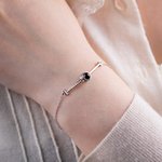 Bracciale di proiezione personalizzato con 100 lingue ti amo e foto per la famiglia o gli amici di lei
