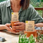 Paquets de graines de papier kraft de tournesol et de dentelle personnalisés faveurs de mariage 10 PCS