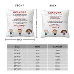 Gepersonaliseerd We Love You Always Forever Stick Figures Cute Kid Sunshine White Clouds Kussenhoes Vader's Gift Home Decoration