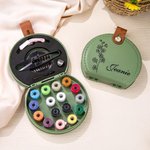 Kit de Costura Portátil Personalizado Caja de Almacenaje con Flor de Nacimiento y Nombre Costura de Viaje en Casa Herramientas y Suministros para Sast