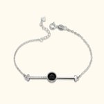 Bracciale di proiezione personalizzato con 100 lingue ti amo e foto per la famiglia o gli amici di lei