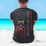 T-shirt personnalisé Best Dog Dad Ever Cute T-shirt Anniversary Daily Father's Day Pet Lovers