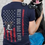 T-shirt personnalisé Best Dog Dad Ever Cute T-shirt Anniversary Daily Father's Day Pet Lovers