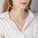 Spersonalizowany naszyjnik z Gwiazdą Betlejemską Pochwała dla Matki Prezent dla Matki Kobiety