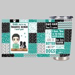 Vaso Personalizado Papa Tu Eres Mi Humano Favorito I Woof You 20oz Divertido Regalo Para Papa Perro Regalo Para El Dia Del Padre