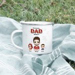 Gepersonaliseerde The Amazing Dad Belongs to Emaille Mok voor Papa Opa Schoonvader Echtgenoot Vaderdag Verjaardagscadeau