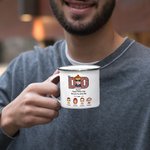 Personalised Dear Dad Forget Father's Day We Love You Every Day Enamel Mug for Father's Day Gift